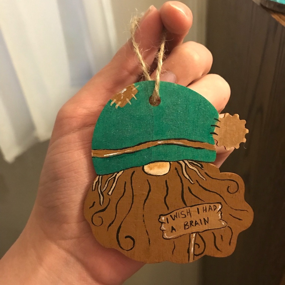 Scarecrow Christmas ornament